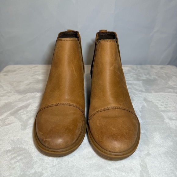 Sorel Evie II Chelsea Boots Camel Suede Women’s 7 NL5020-243 - Picture 3 of 8